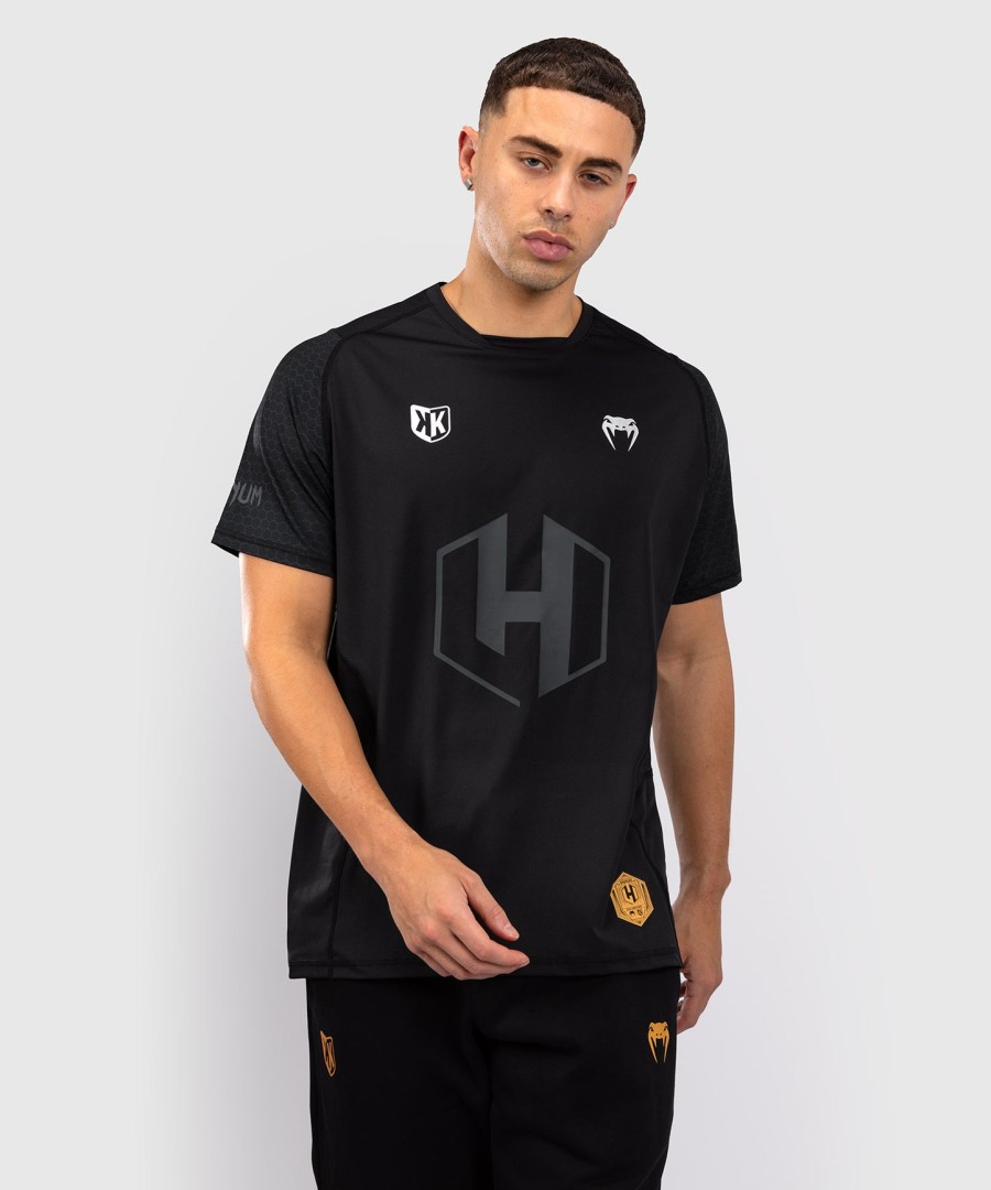 foot korner x venum hexagon mma t-skjorte - svartsølv
