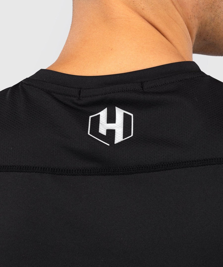 foot korner x venum hexagon mma t-skjorte - svartsølv
