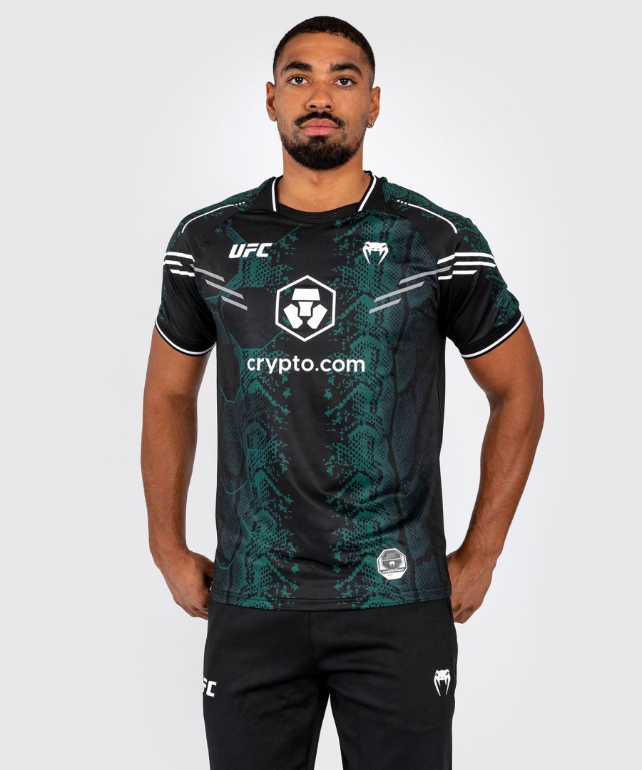 ufc adrenaline by venum autentisk fight night herretrøye - emerald edition - grønnsvart