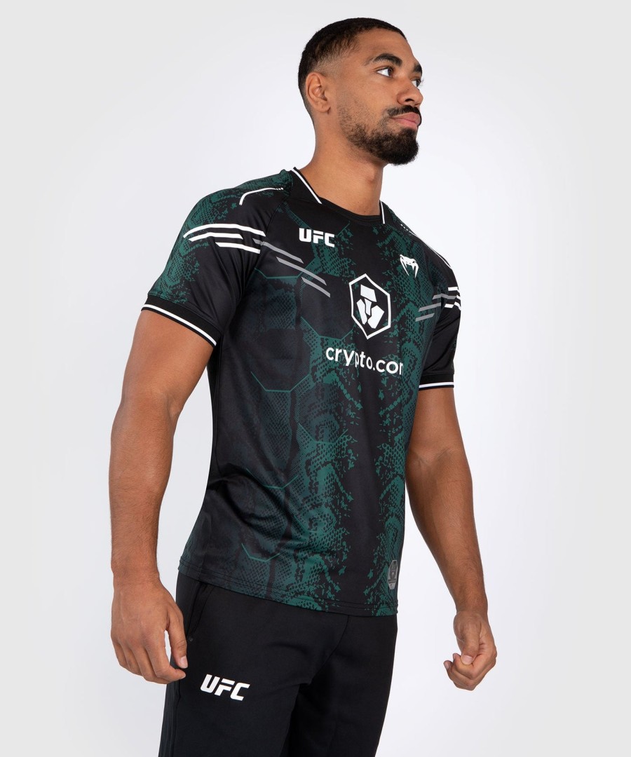 ufc adrenaline by venum autentisk fight night herretrøye - emerald edition - grønnsvart