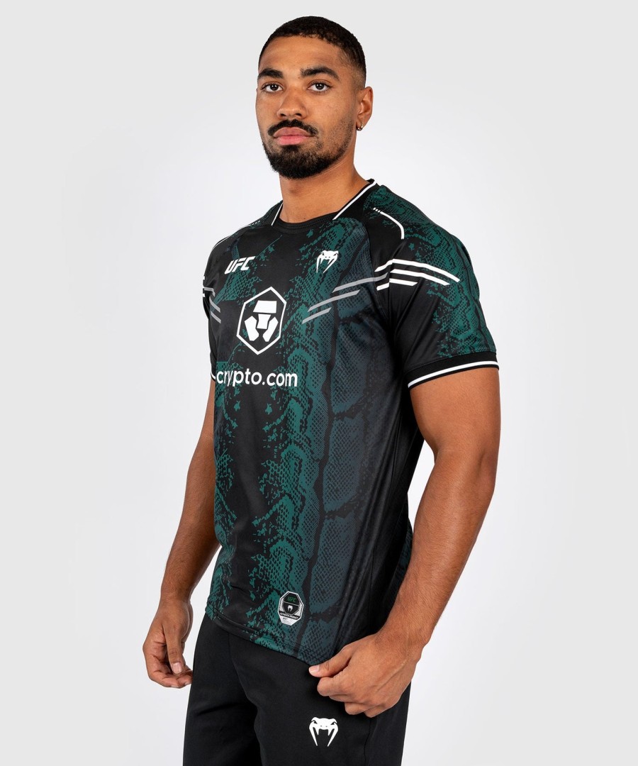 ufc adrenaline by venum autentisk fight night herretrøye - emerald edition - grønnsvart