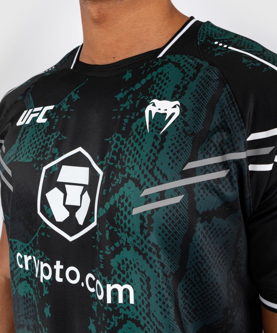 ufc adrenaline by venum autentisk fight night herretrøye - emerald edition - grønnsvart