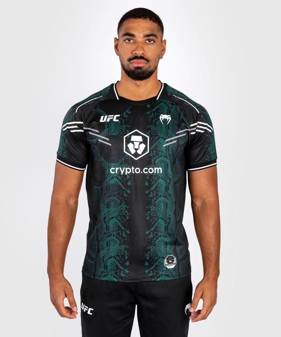 ufc adrenaline by venum autentisk fight night herretrøye - emerald edition - grønnsvart