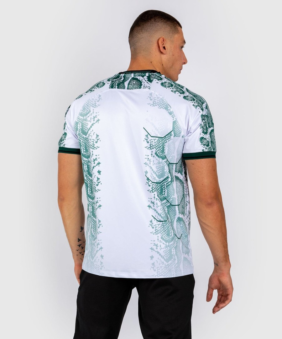 ufc adrenaline by venum autentisk fight night herretrøye - emerald edition - hvitgrønn