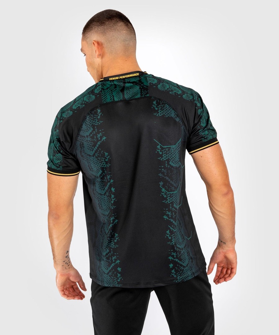 ufc adrenaline by venum autentisk fight night herretrøye - emerald edition - grønnsvartgull