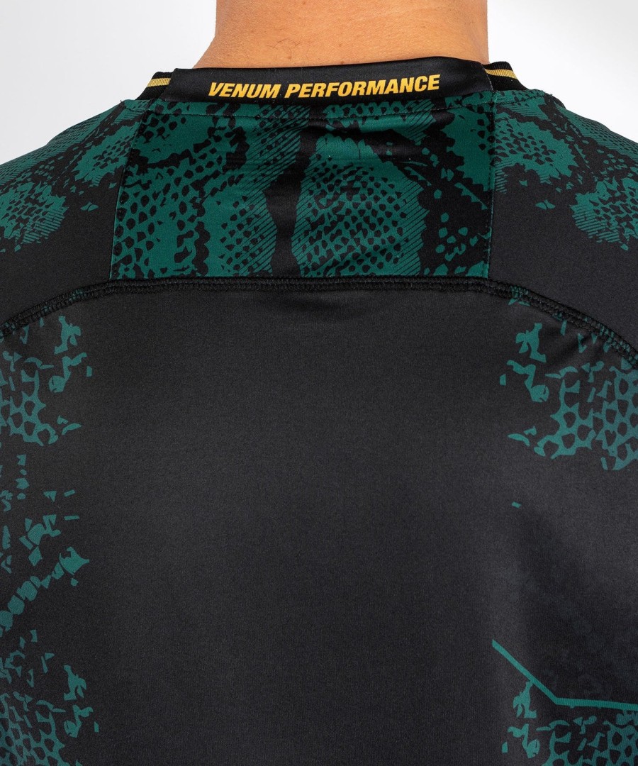 ufc adrenaline by venum autentisk fight night herretrøye - emerald edition - grønnsvartgull