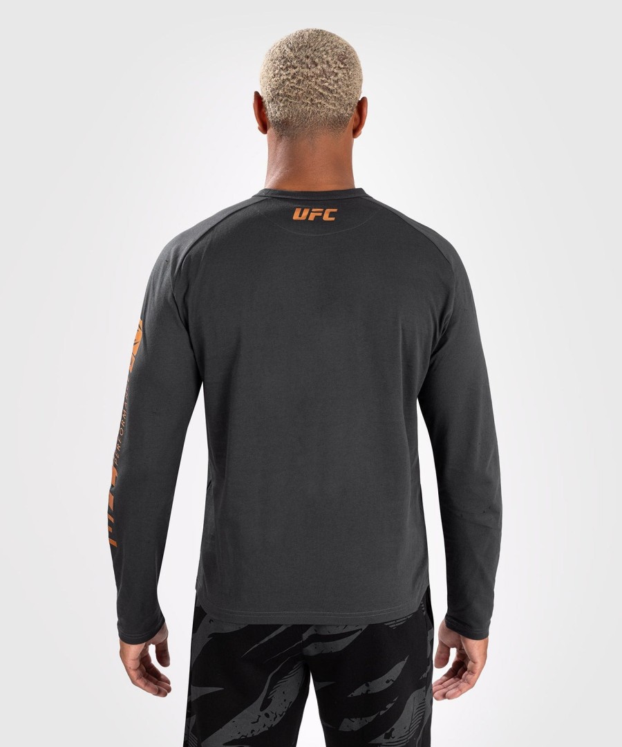 ufc adrenaline by venum fight week herre langermet t-skjorte - kullgrå