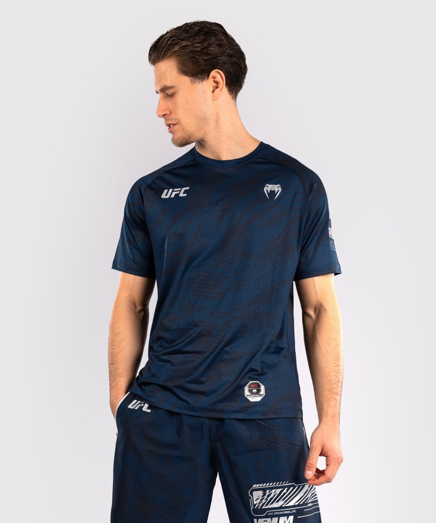 ufc fusion av venum fight week herre dry-tech t-skjorte - oceanic blue