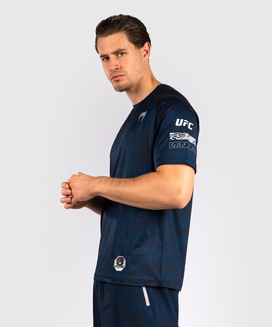 ufc fusion av venum fight week herre dry-tech t-skjorte - oceanic blue