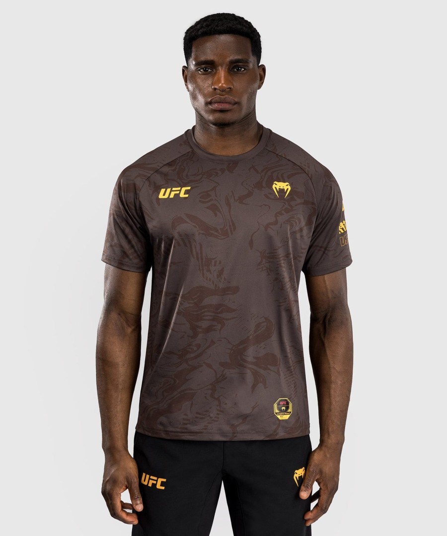 ufc fusion av venum fight week herre dry-tech t-skjorte - jordbrun