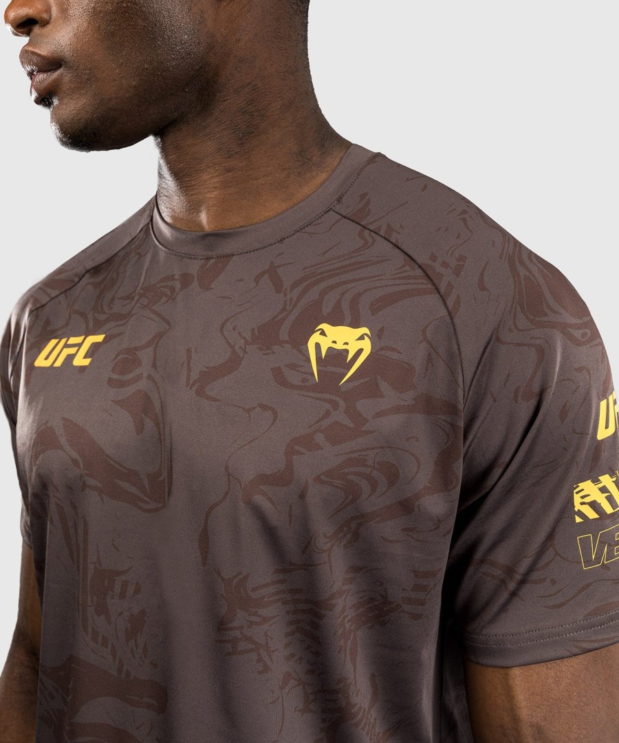 ufc fusion av venum fight week herre dry-tech t-skjorte - jordbrun