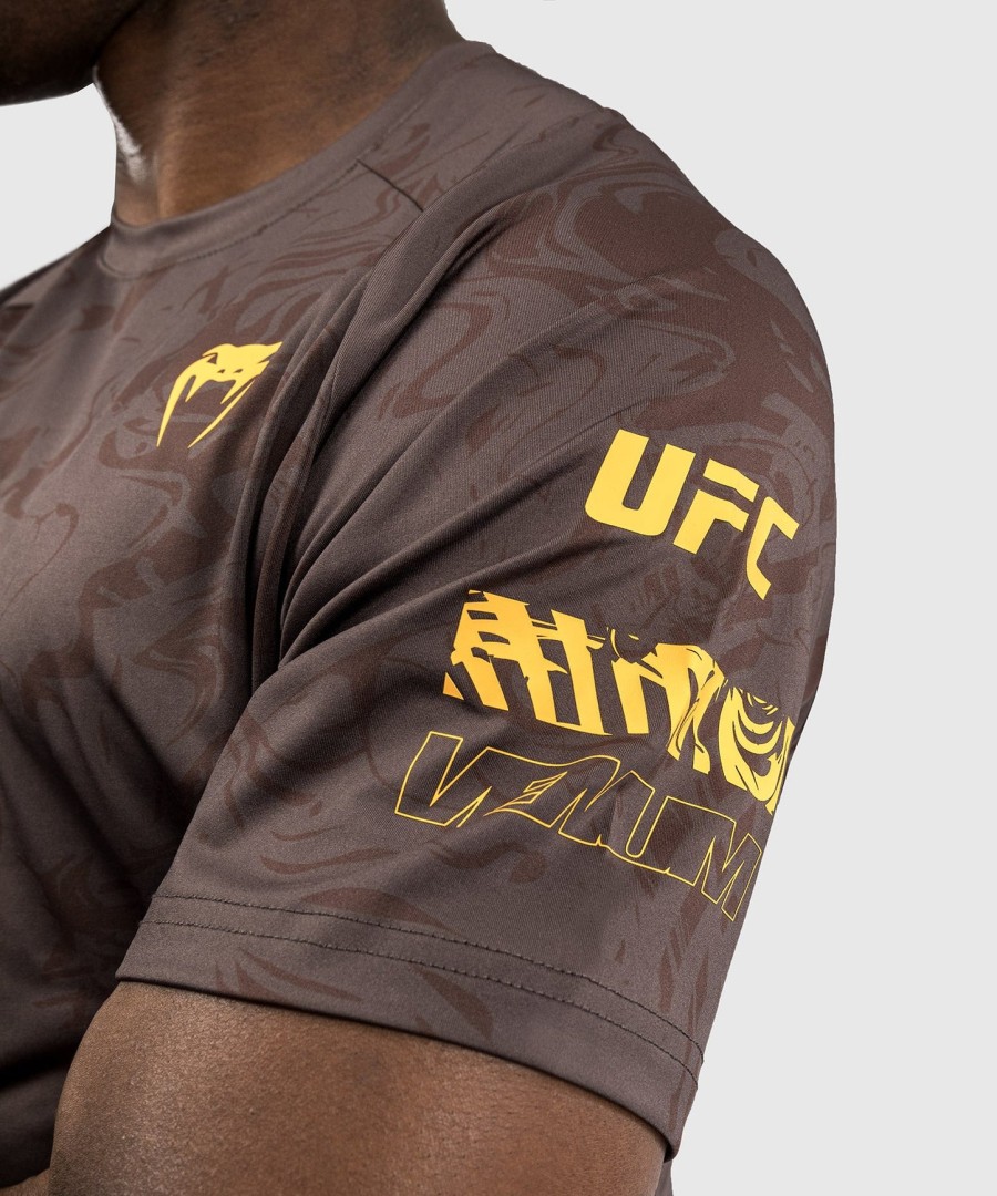 ufc fusion av venum fight week herre dry-tech t-skjorte - jordbrun