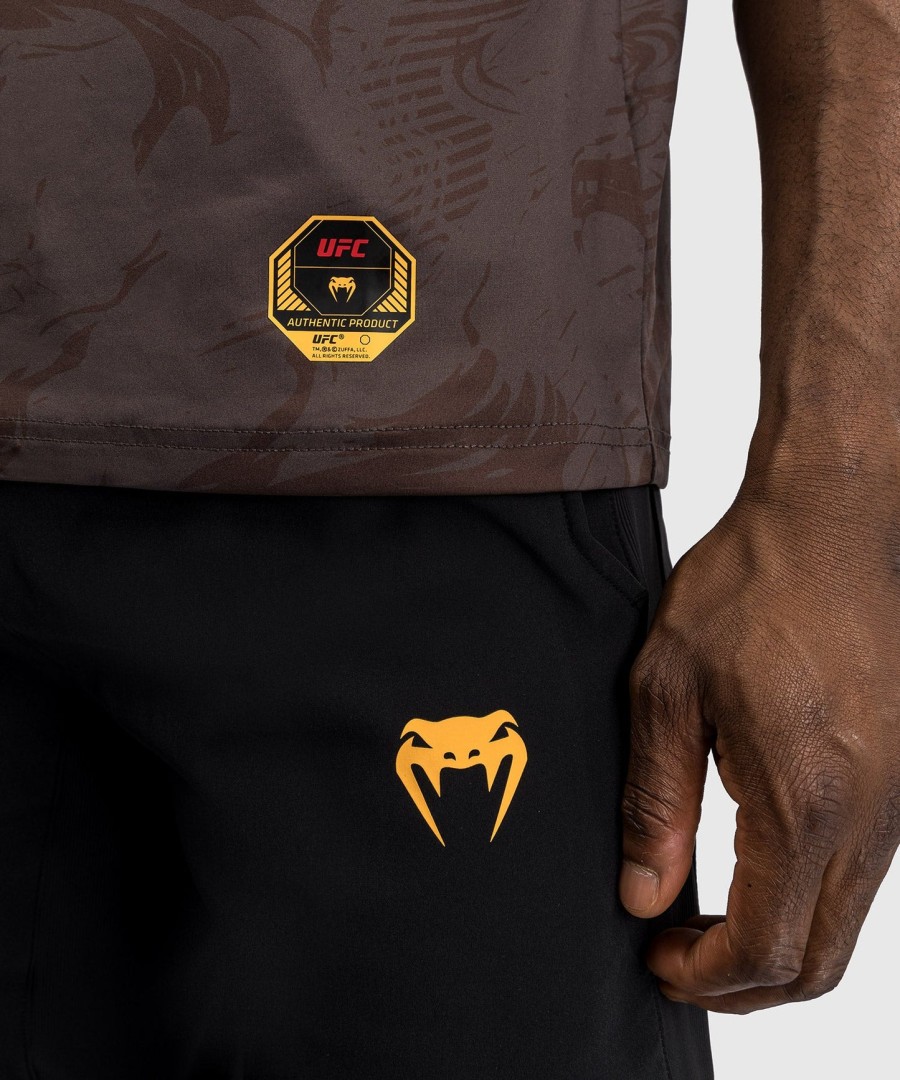 ufc fusion av venum fight week herre dry-tech t-skjorte - jordbrun