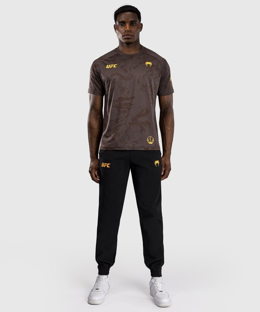 ufc fusion av venum fight week herre dry-tech t-skjorte - jordbrun