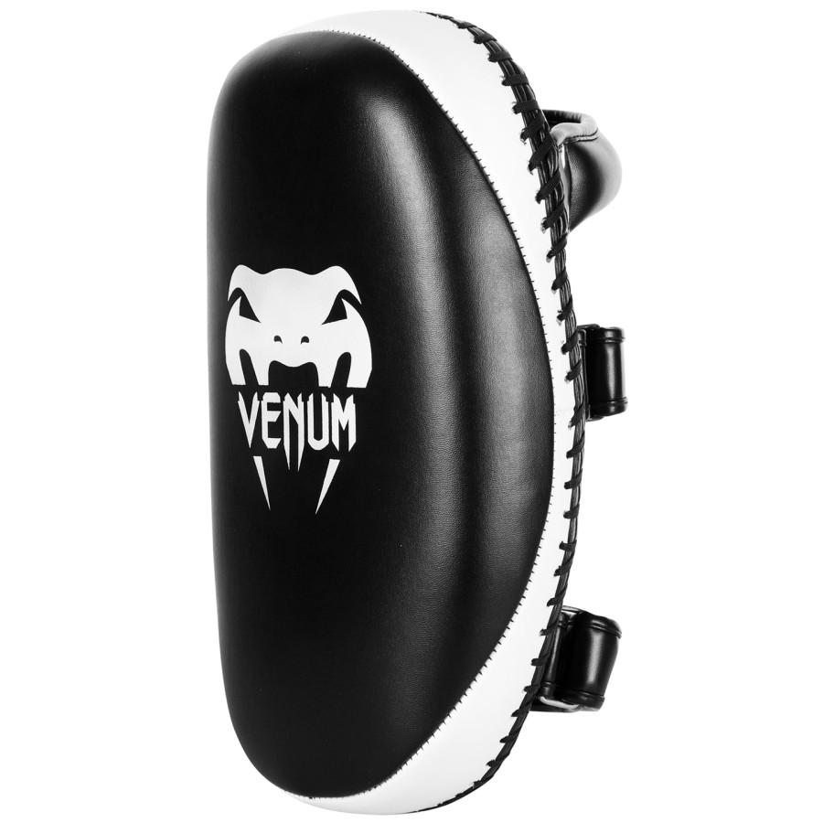 venum light kick pads - skintex leather - svartis par