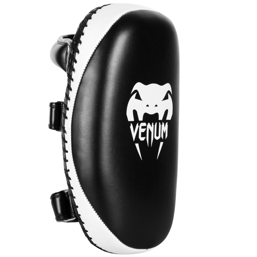 venum light kick pads - skintex leather - svartis par