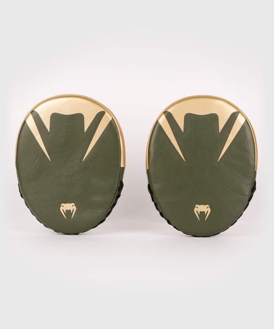 venum pro boxing flat punch mitts par - khakigull