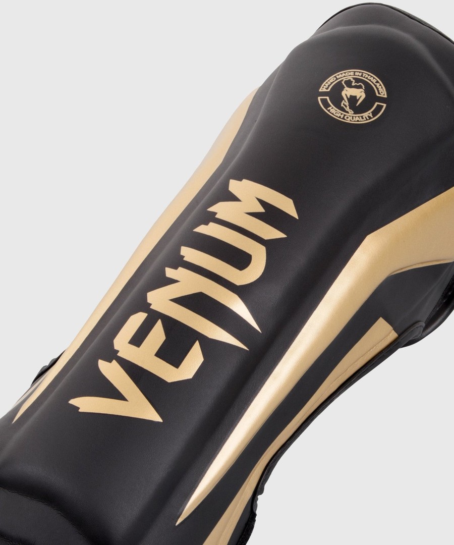 venum elite standup leggbeskyttere - svartgull