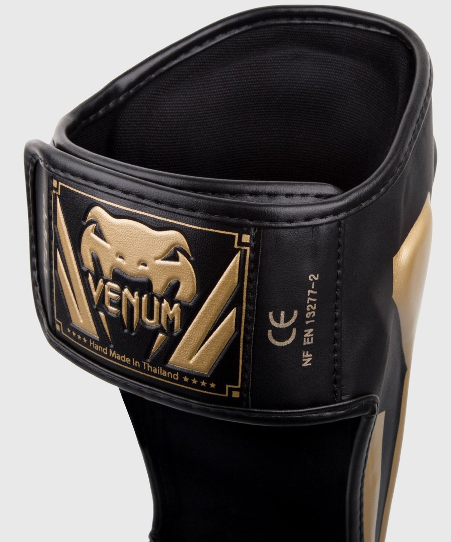 venum elite standup leggbeskyttere - svartgull