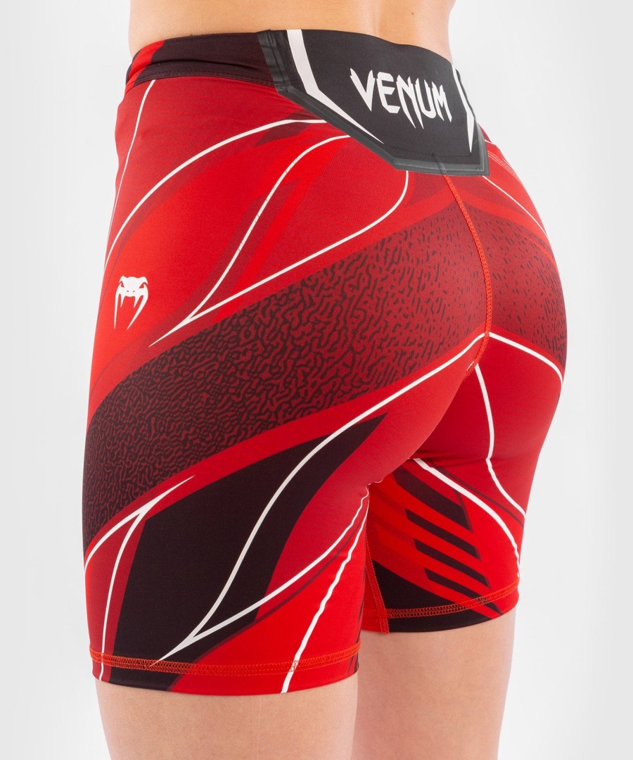 ufc venum authentic fight night dame vale tudo shorts - lang passform - rød