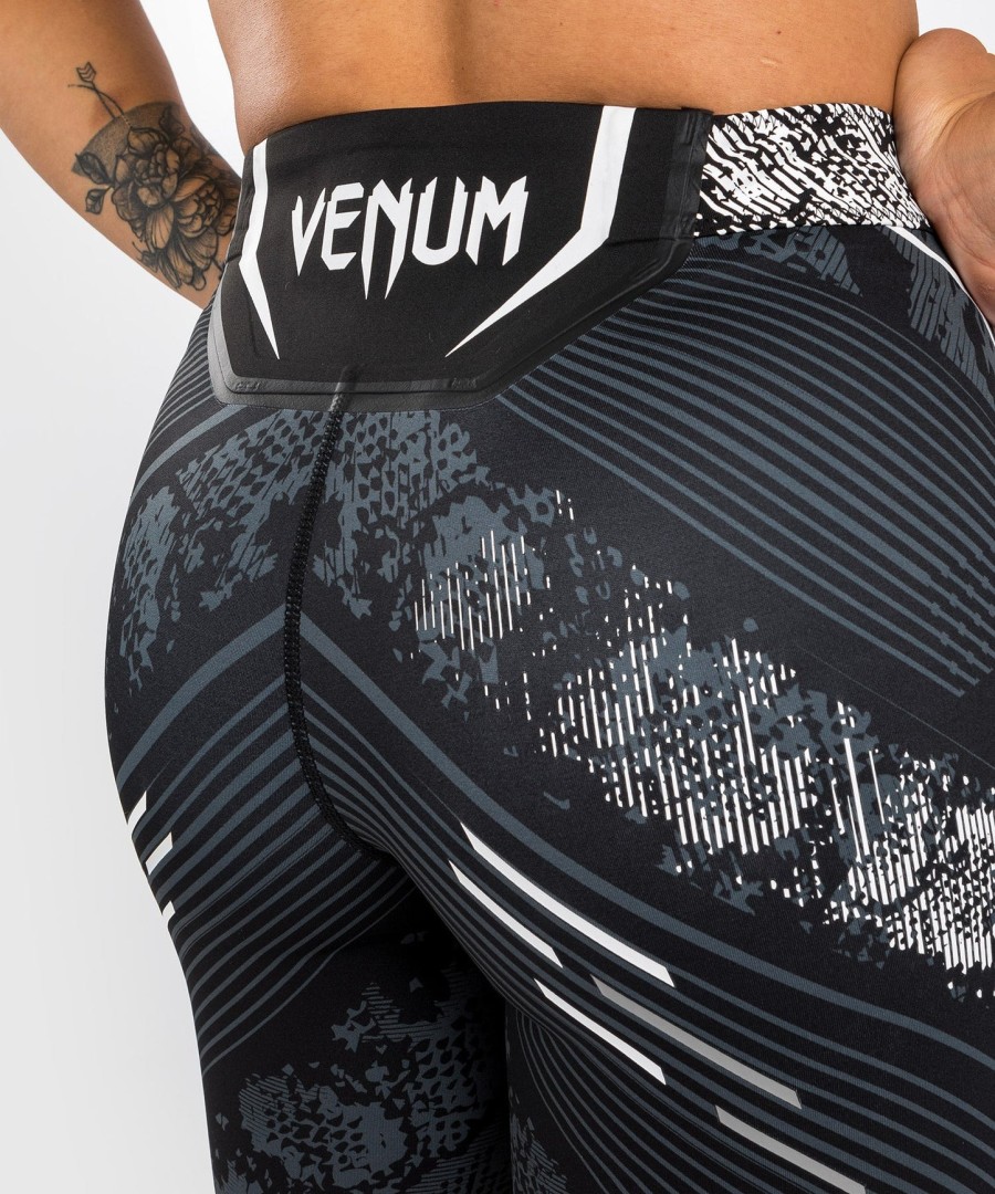 ufc adrenaline by venum authentic fight night dame vale tudo short - lang passform - svart