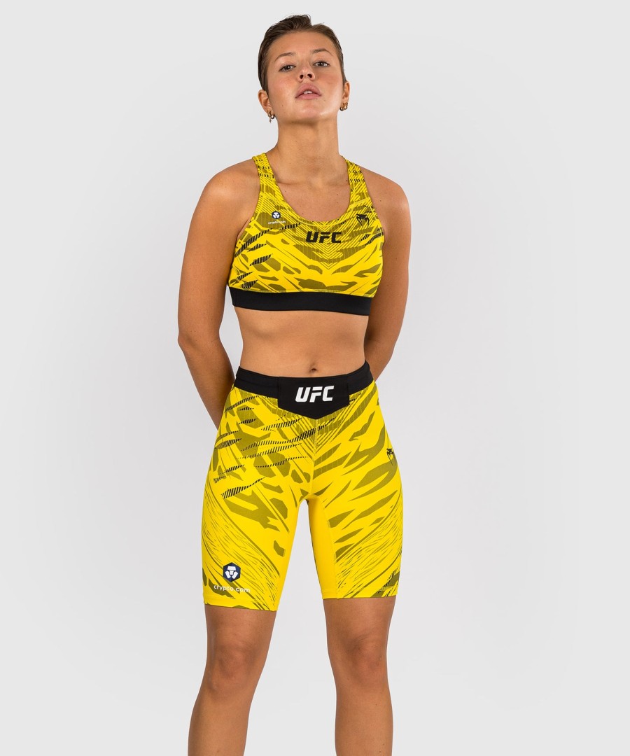 ufc fusion by venum authentic fight night dame vale tudo short - lang passform - gul