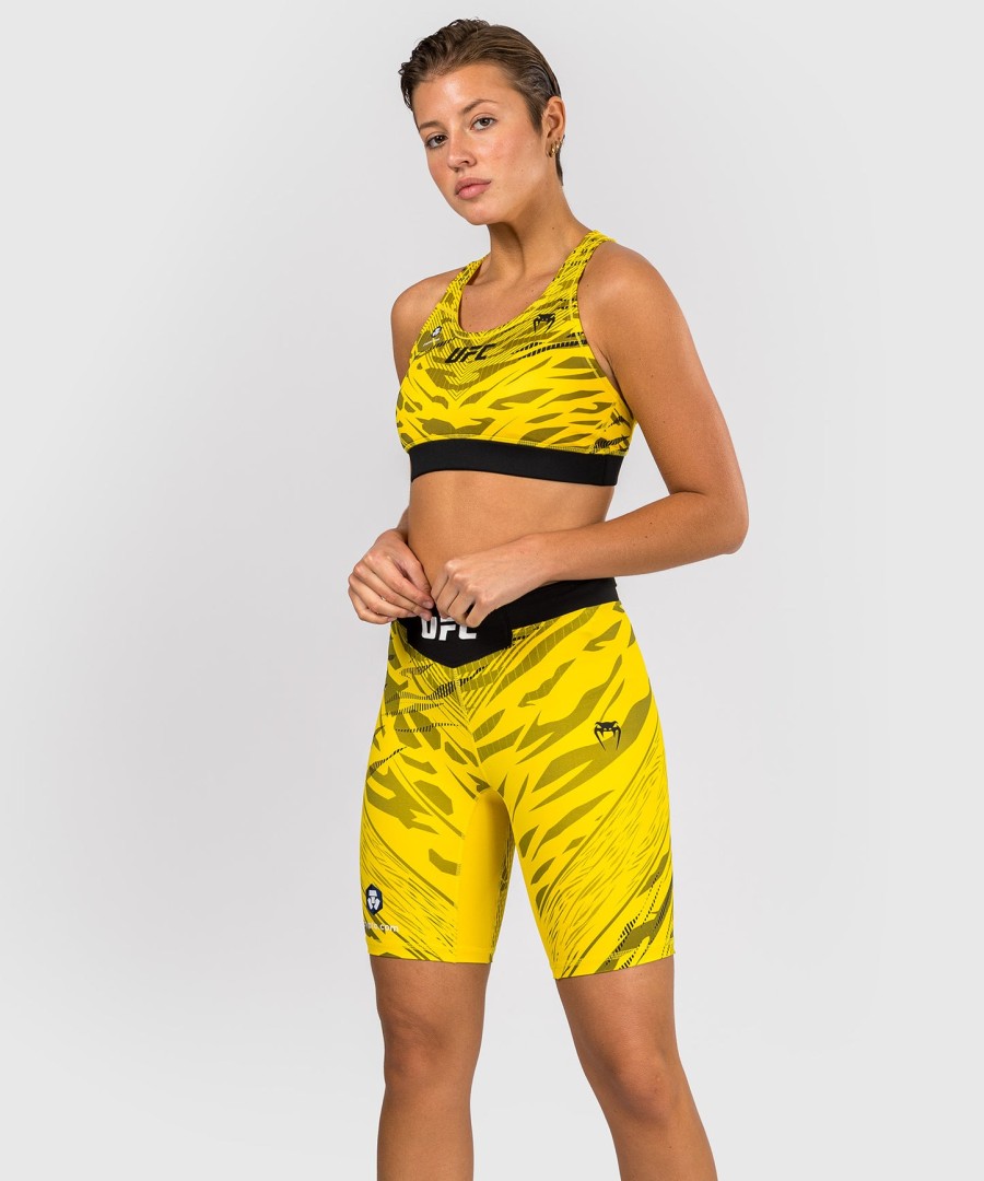 ufc fusion by venum authentic fight night dame vale tudo short - lang passform - gul