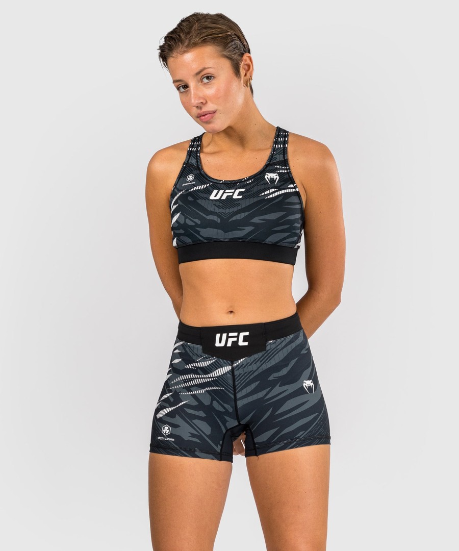 ufc fusion av venum authentic fight night dame vale tudo shorts - kort passform - svart