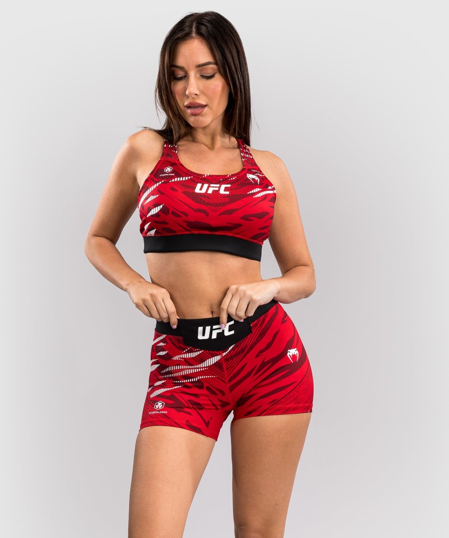 ufc fusion by venum authentic fight night dame vale tudo shorts - kort passform - rød