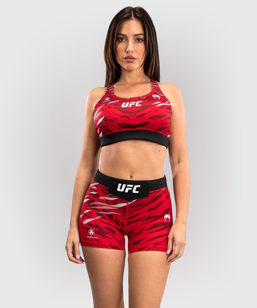 ufc fusion by venum authentic fight night dame vale tudo shorts - kort passform - rød