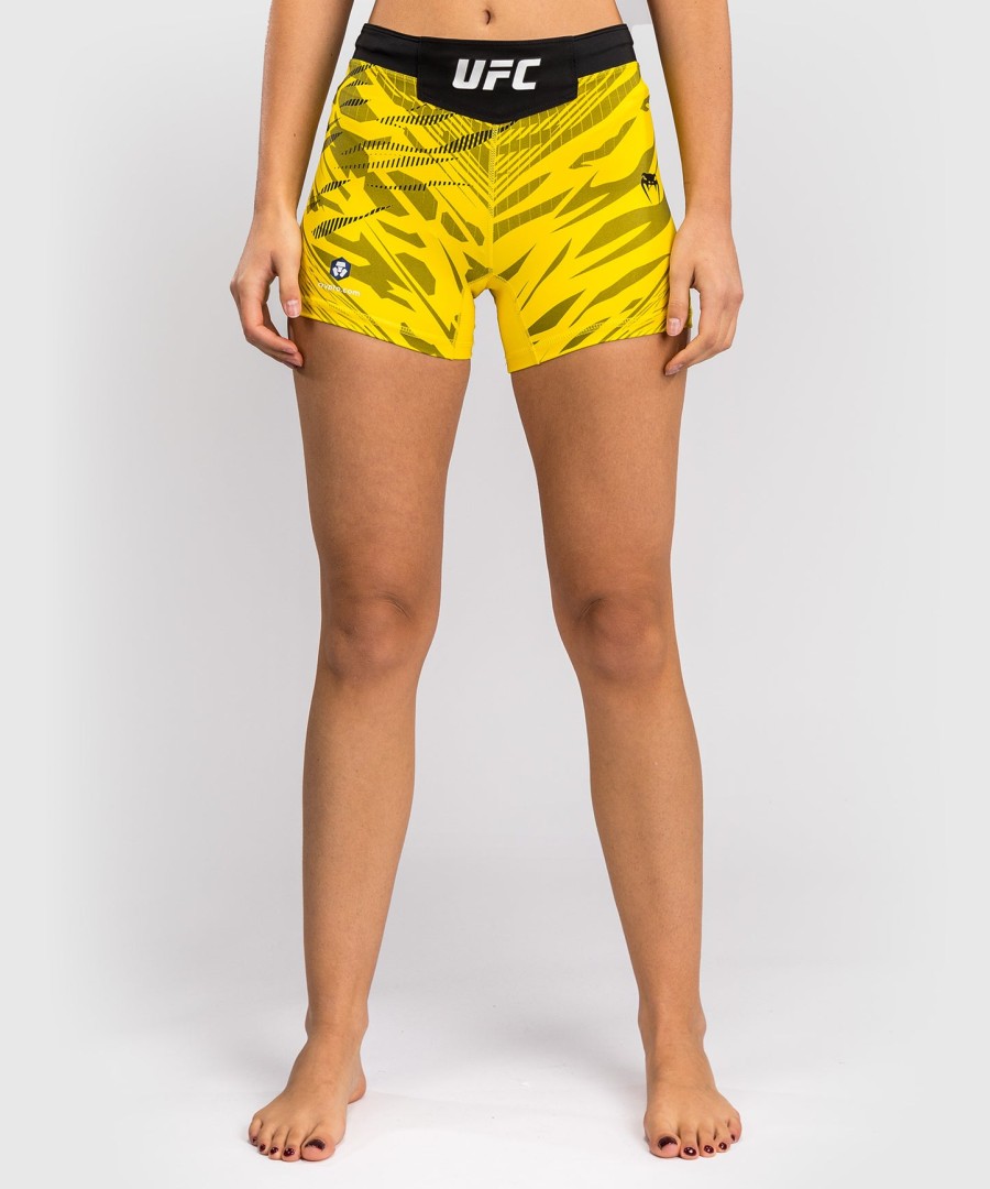 ufc fusion by venum authentic fight night dame vale tudo shorts - kort passform - gul
