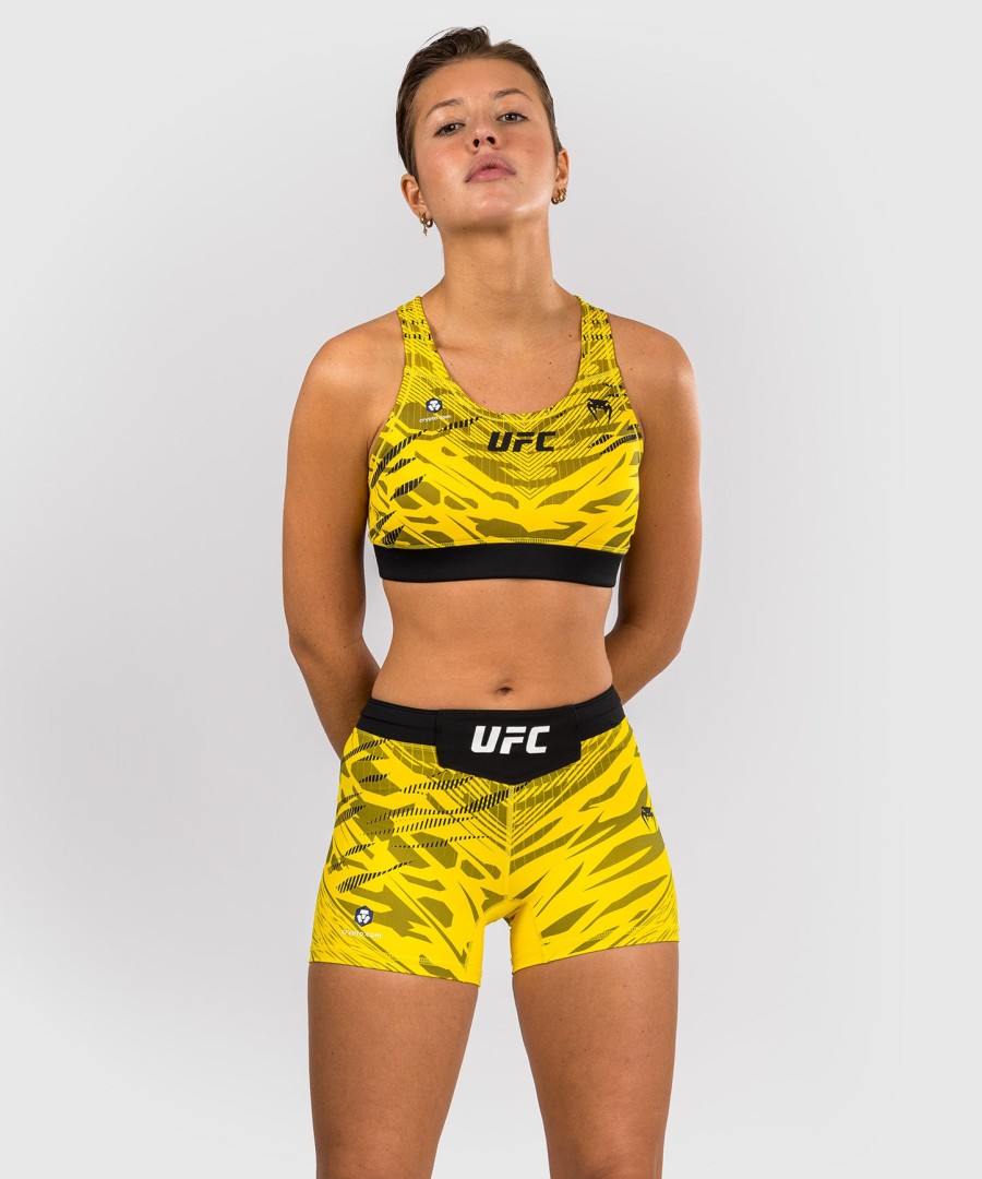 ufc fusion by venum authentic fight night dame vale tudo shorts - kort passform - gul