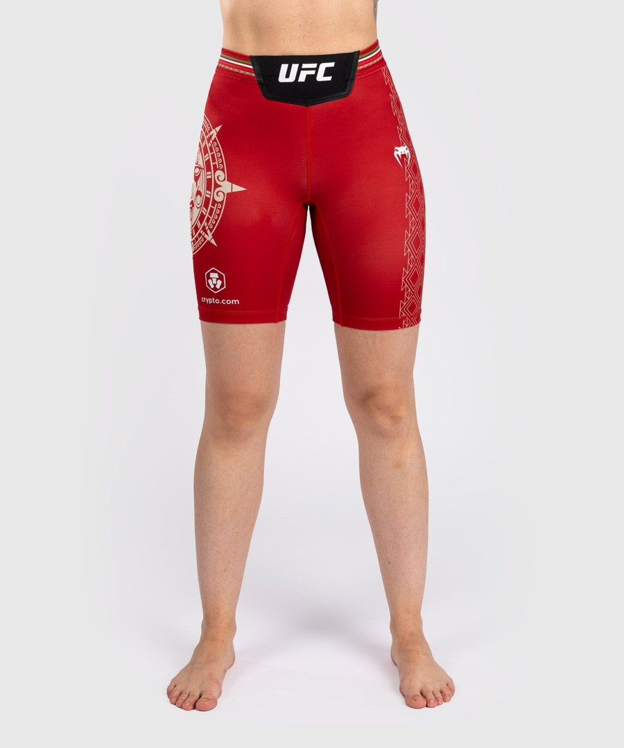 noche ufc by venum authentic fight night dame vale tudo short - lang passform - rød