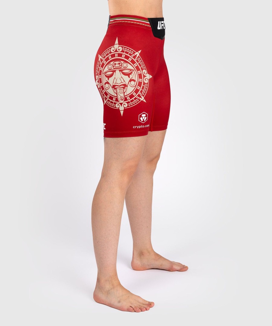 noche ufc by venum authentic fight night dame vale tudo short - lang passform - rød