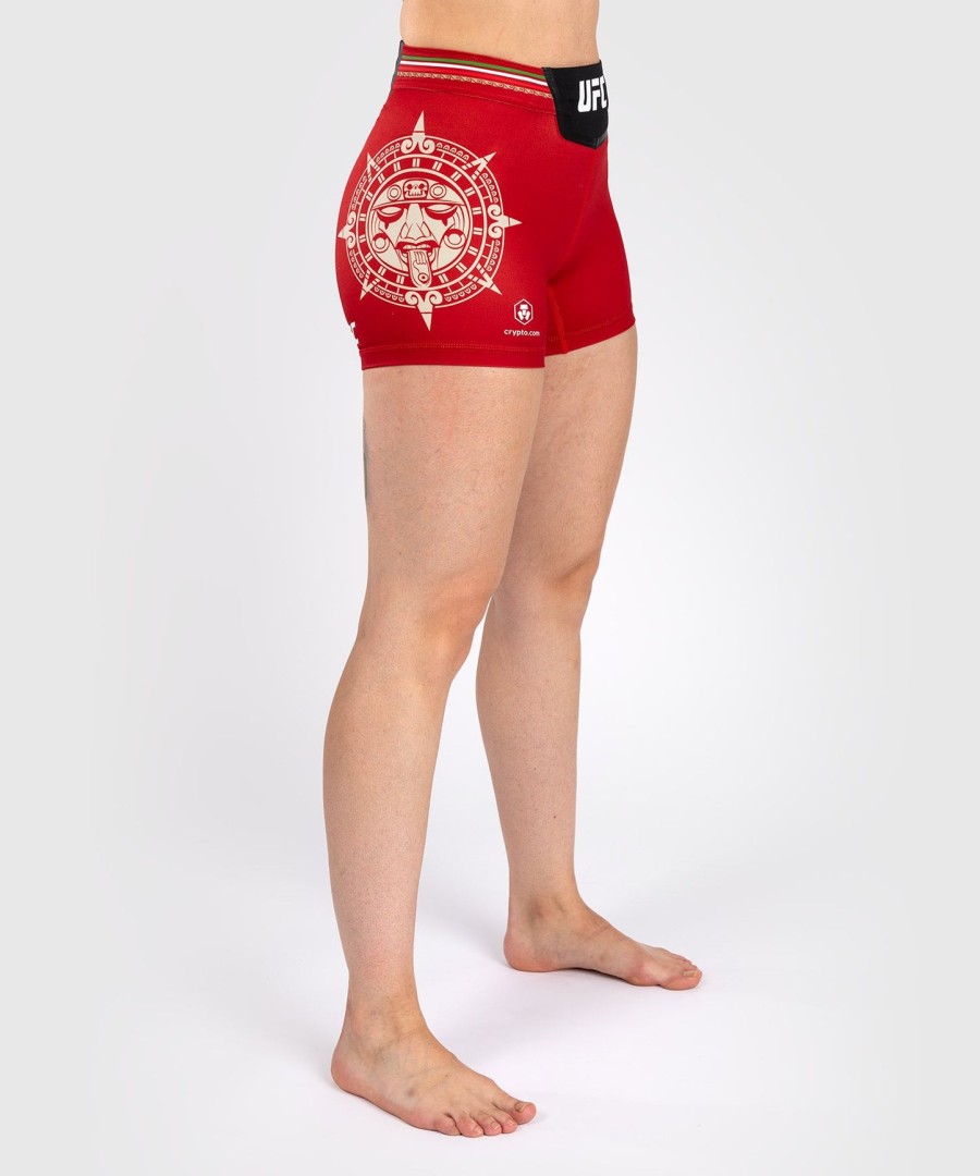 noche ufc by venum authentic fight night women vale tudo short - kort passform - rød