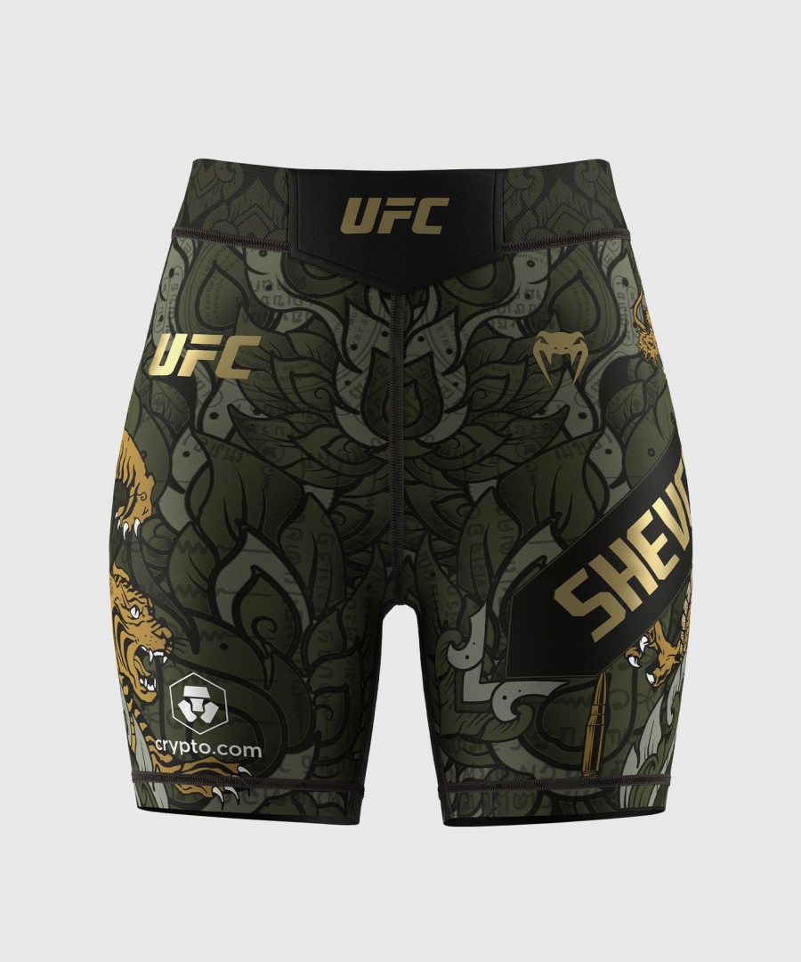 kvinner ufc uovertruffen av venum green valentina shevchenko vale tudo short