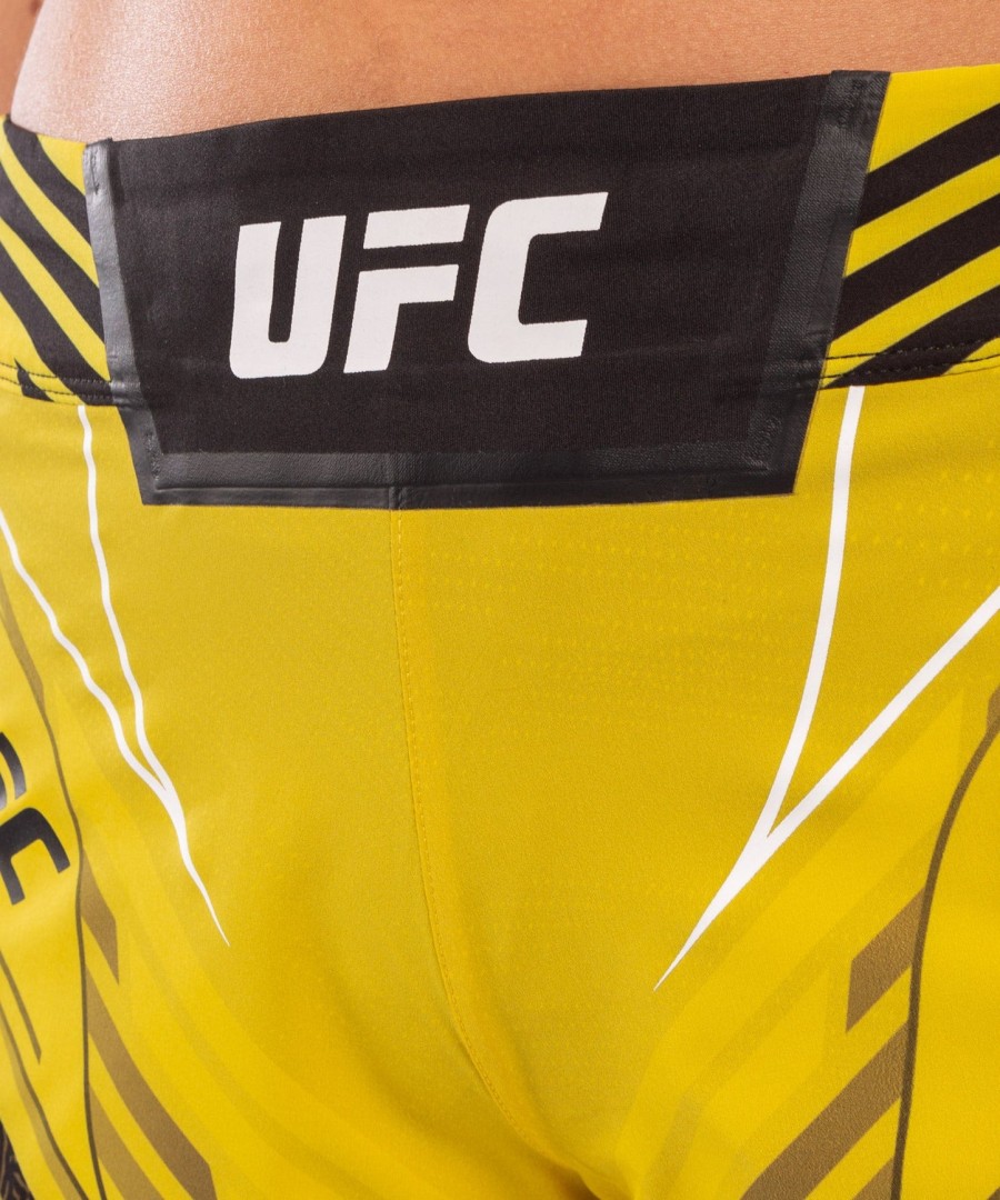 ufc venum authentic fight night dameshorts - kort passform - gul