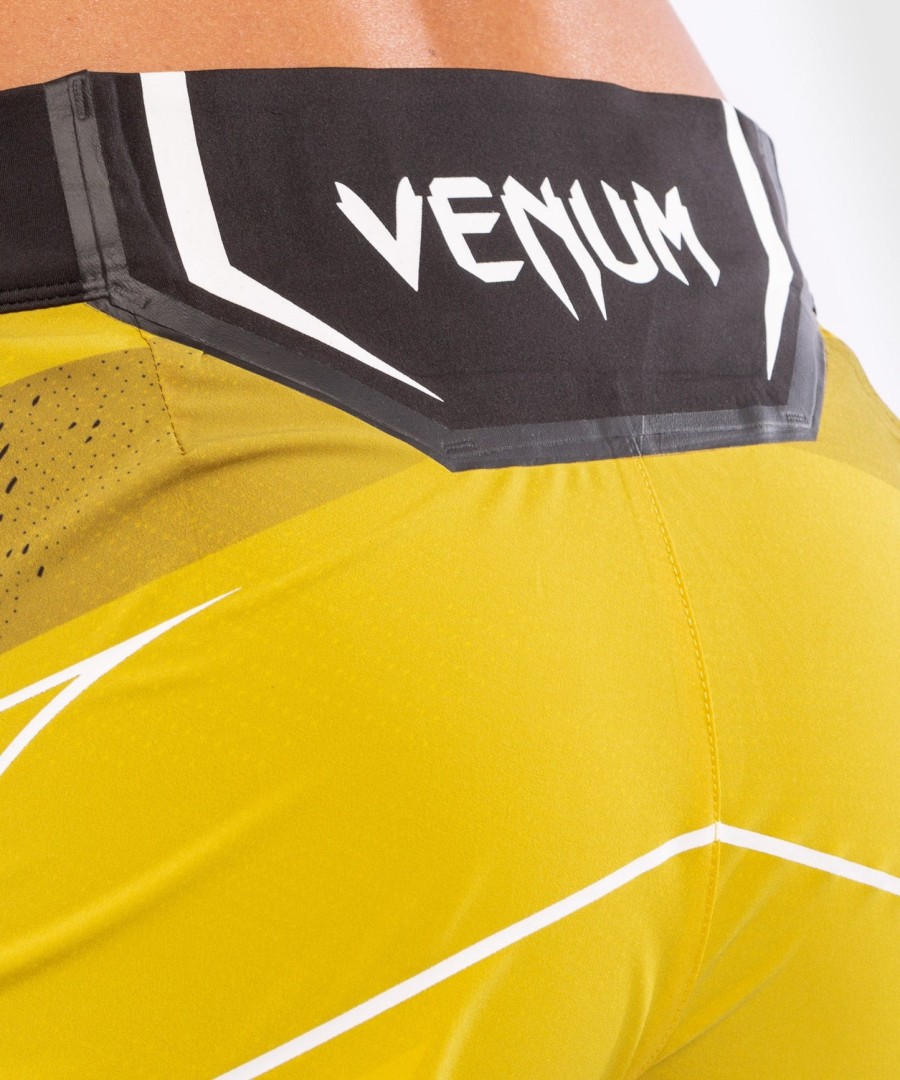 ufc venum authentic fight night dameshorts - kort passform - gul
