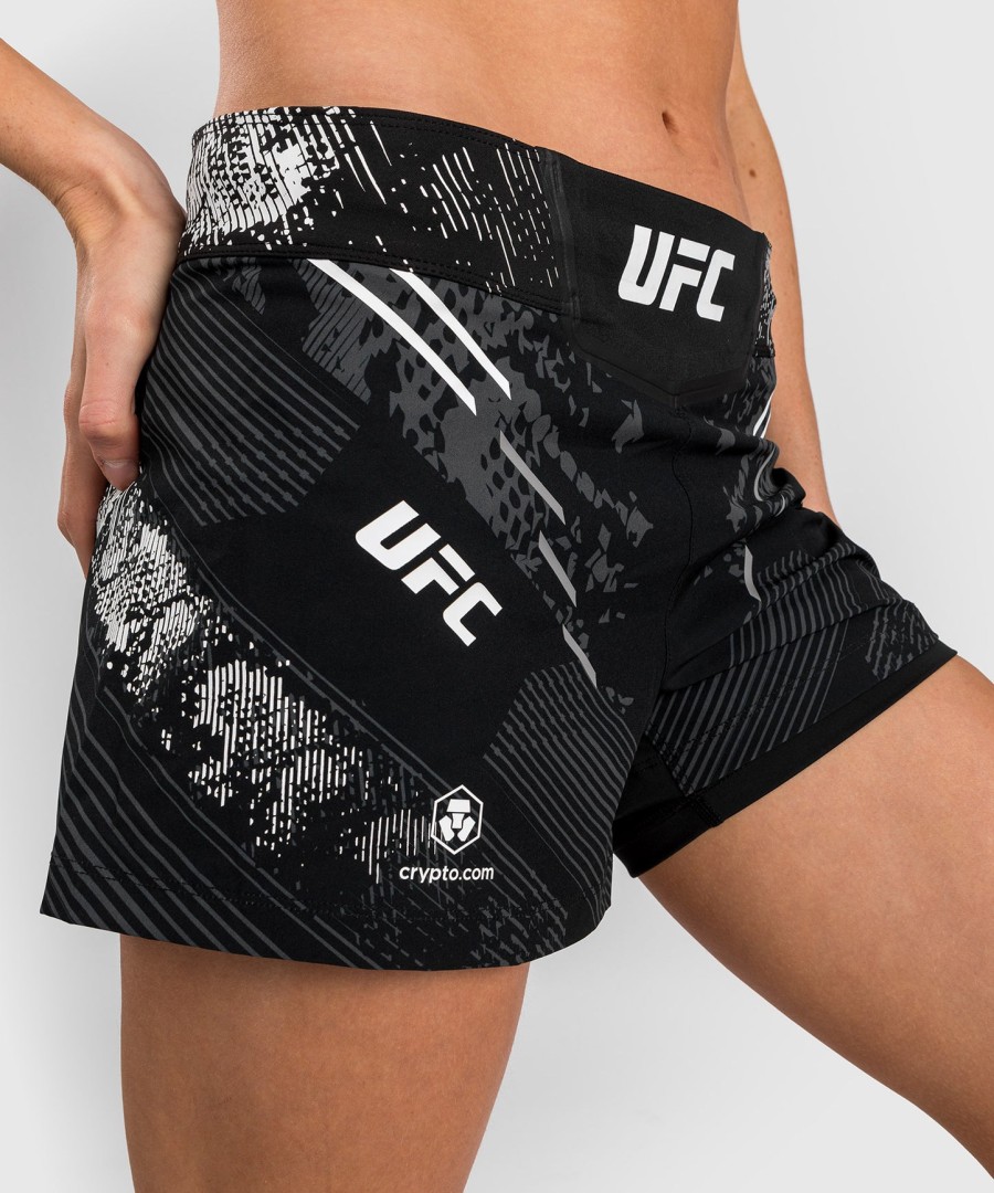 ufc adrenaline av venum personlig autentisk fight night kvinners kampshorts - svart