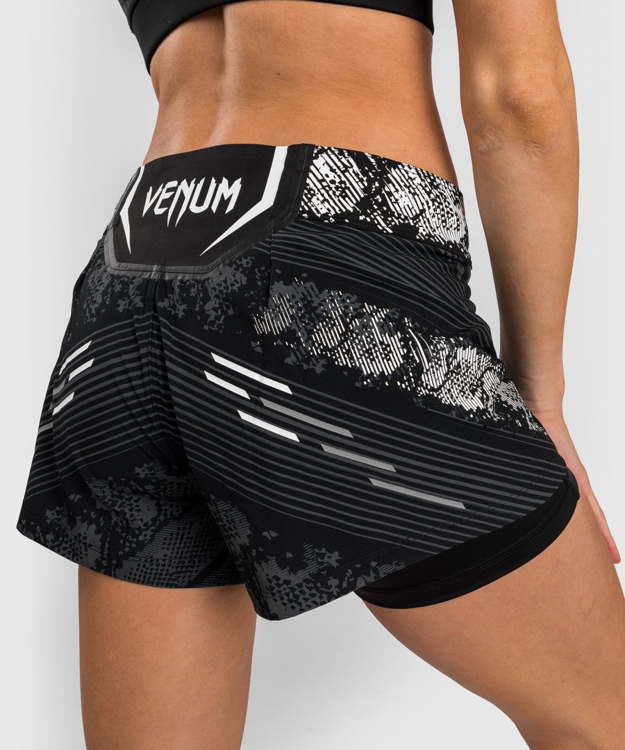 ufc adrenaline av venum personlig autentisk fight night kvinners kampshorts - svart