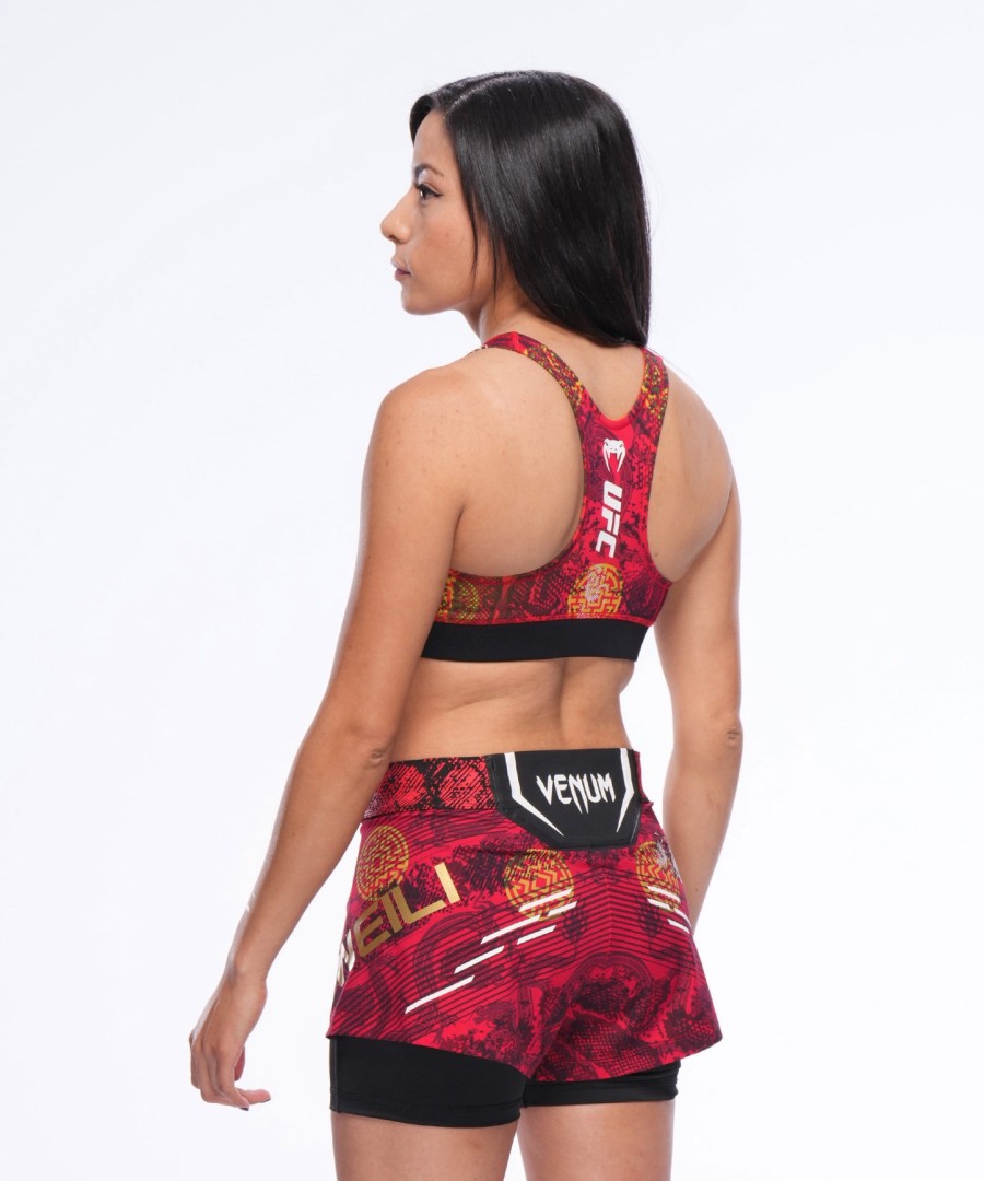 kvinner ufc uovertruffen av venum red zhang weili kampshorts