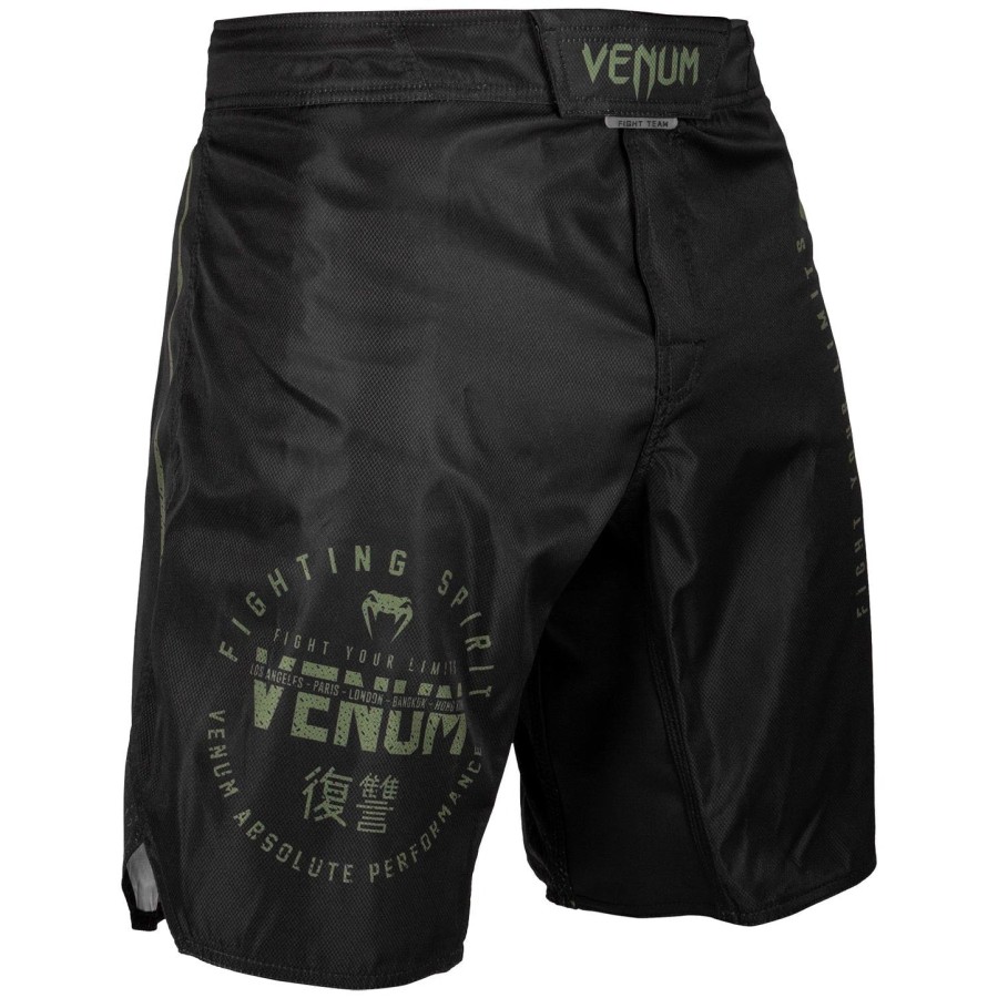 venum signature fightshorts - svartkhaki - eksklusiv
