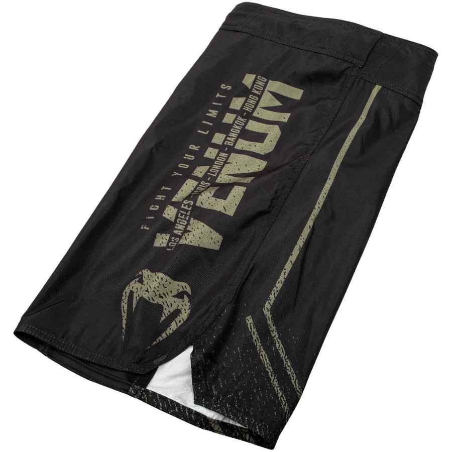 venum signature fightshorts - svartkhaki - eksklusiv