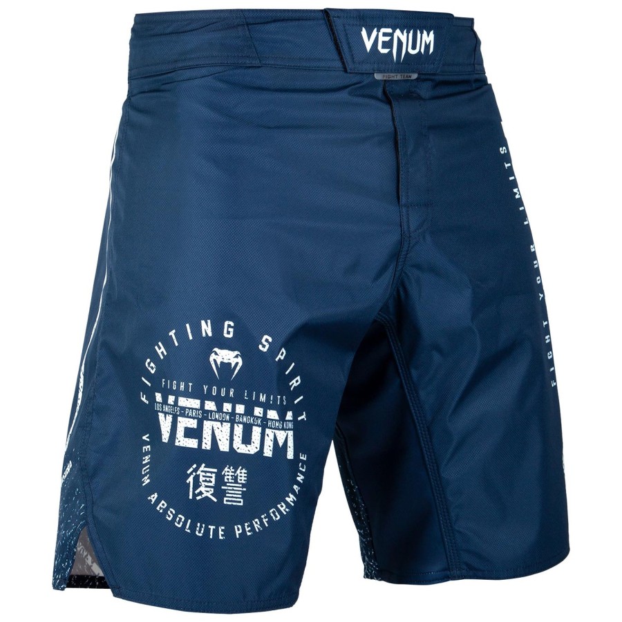 venum signature fightshorts - marineblåhvit