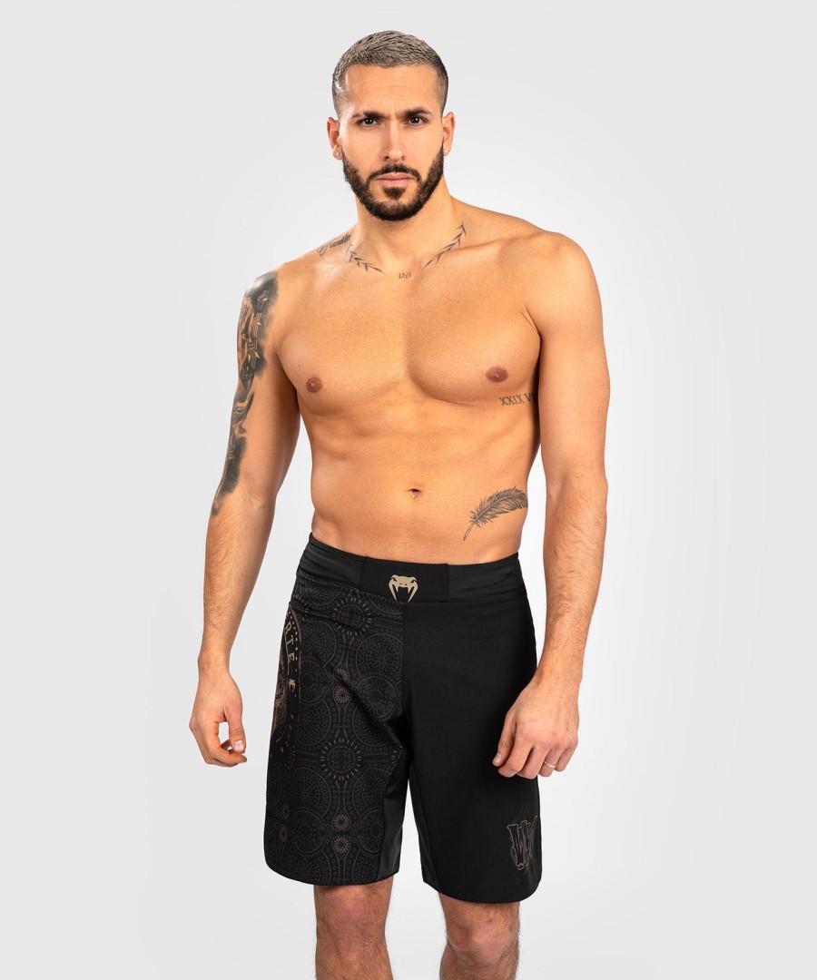 venum santa muerte dark side - kampshorts - svartbrun