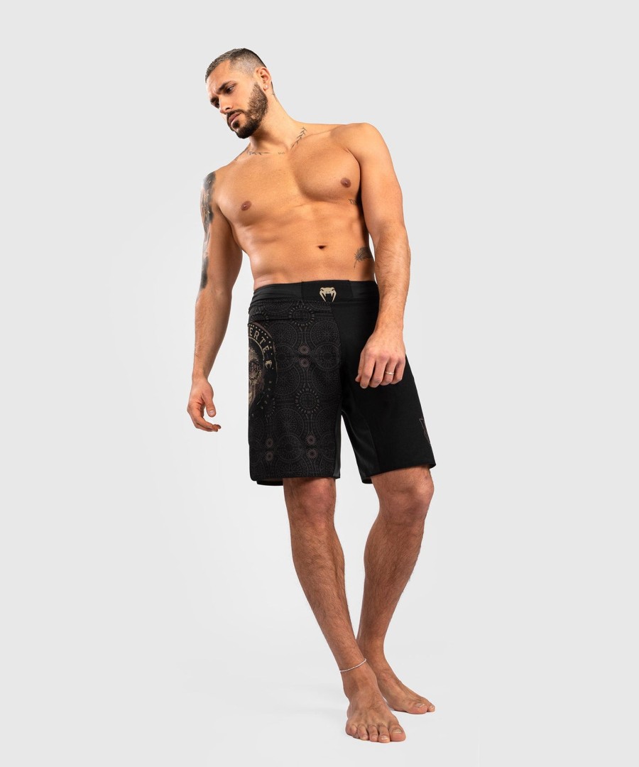 venum santa muerte dark side - kampshorts - svartbrun