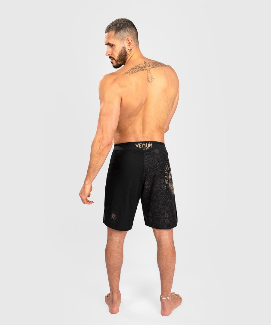 venum santa muerte dark side - kampshorts - svartbrun