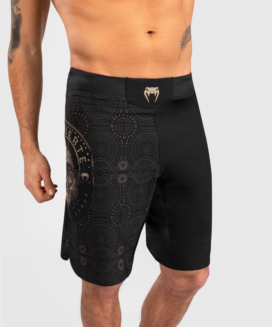 venum santa muerte dark side - kampshorts - svartbrun