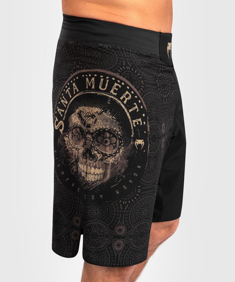 venum santa muerte dark side - kampshorts - svartbrun