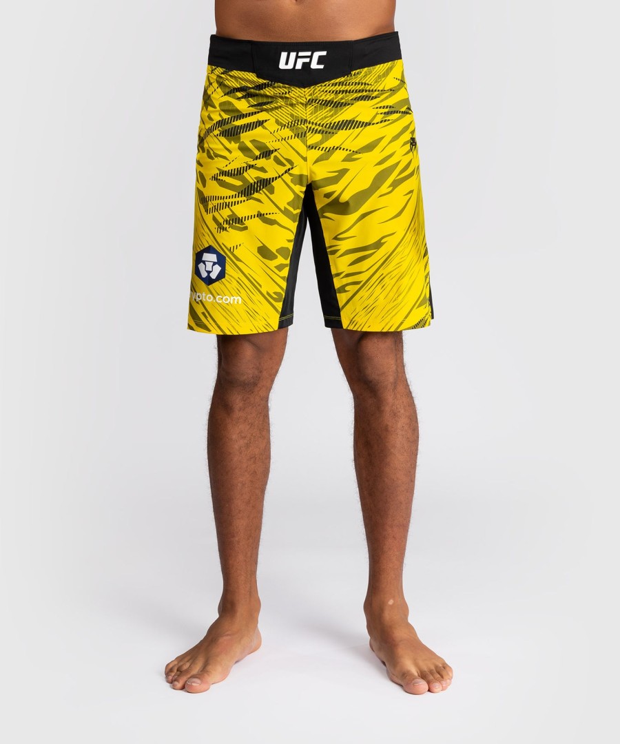ufc fusion av venum authentic fight night herre kampshorts - lang passform - gul